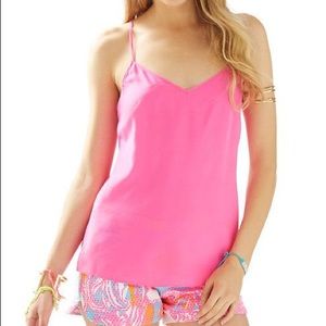 Lilly Pulitzer Hot-Pink Dusk Tank